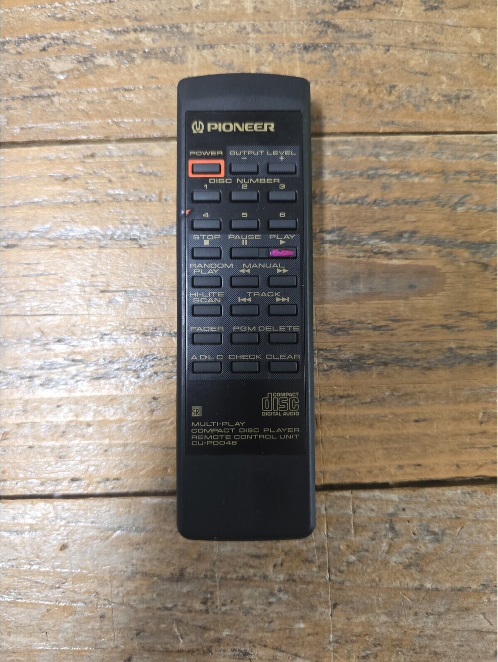 Pioneer CU-PD048 CD Player Remote Control PDM453 PDM455 PDM551 PDM603 PDM640